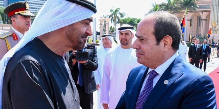 زيارة أخوية ومباحثات مهمة بين الرئيس السيسى والشيخ محمد بن زايد فى القاهرة