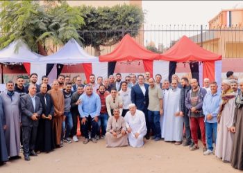 صور| إقبال جماهيري أمام لجان مركز سمنود في انتخابات مجلس النواب بالغربية