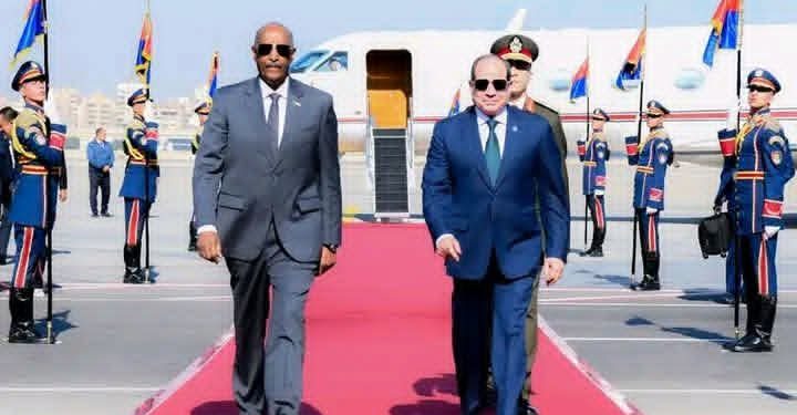 تفاصيل لقاء الرئيس السيسي بعبد الفتاح البرهان رئيس مجلس السيادة الانتقالي السوداني