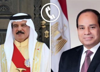 الرئيس السيسي وملك البحرين يؤكدان رفضهما القاطع لأي مساعٍ تستهدف تهجير الشعب الفلسطيني