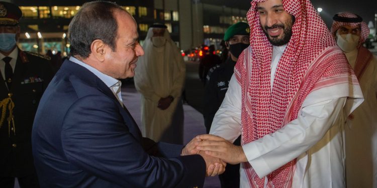 الرئيس السيسي وولي العهد يؤكدان رفض أية محاولات لتهجير الشعب الفلسطيني خارج أرضه