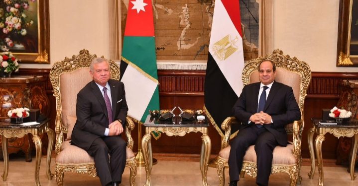 الرئيس السيسي وعاهل الأردن