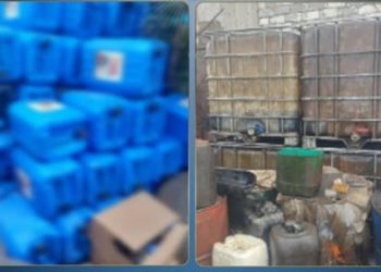 ضبط 30 طن زيوت سيارات مغشوشة داخل مصنع غير مرخص في البحيرة
