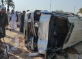 حـادث مـروع علي طريق أسيوط الزراعي … مصرع شخصين وإصابة 12 في تصادم  ميكروباص و تروسيكل